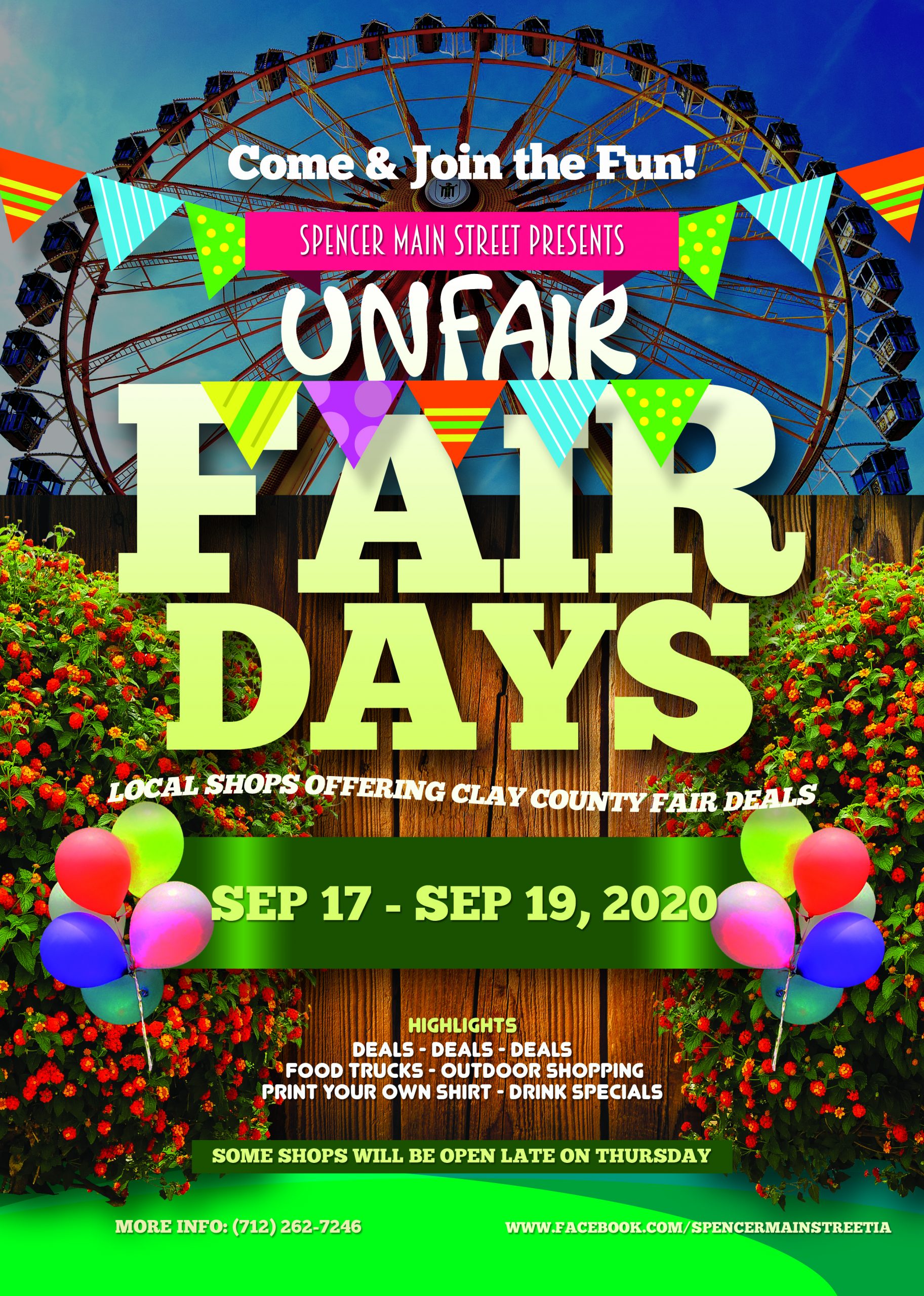 Unfair Fair Days Spencer Main Street