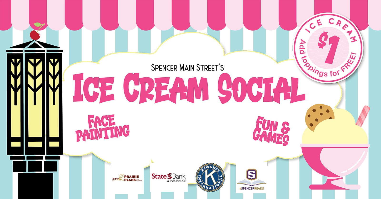 Ice Cream Social Banner